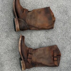 Freebird Brown Leather Combat Boots